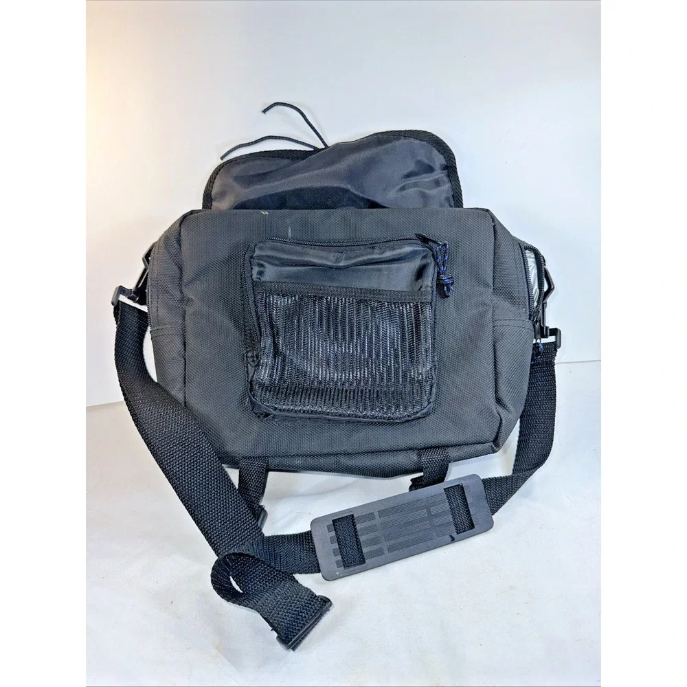Stork Insulated Diaper Bag Black Med Tote Crossbody Great For Dads EUC